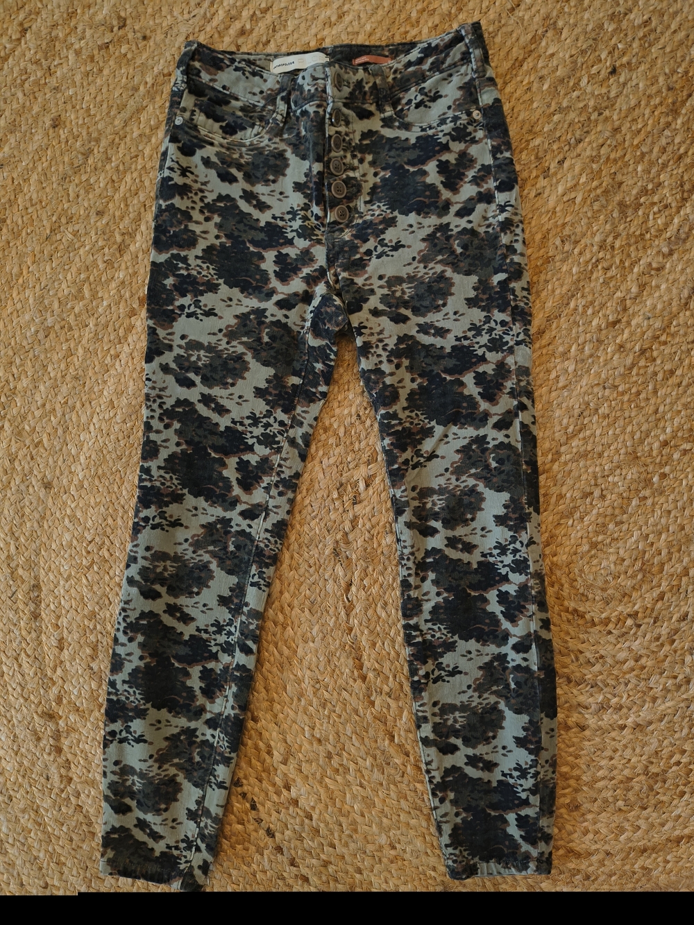 Anthropologie Pilcro High Rise Skinny Corduroy Pants